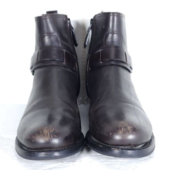 Tory Burch Women's Derby US 6M Brown Leather Flat Ankl Chelsea Bootie Boots - Picture 4 of 15